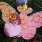 Butterfly Shape Wooden Ornament #8