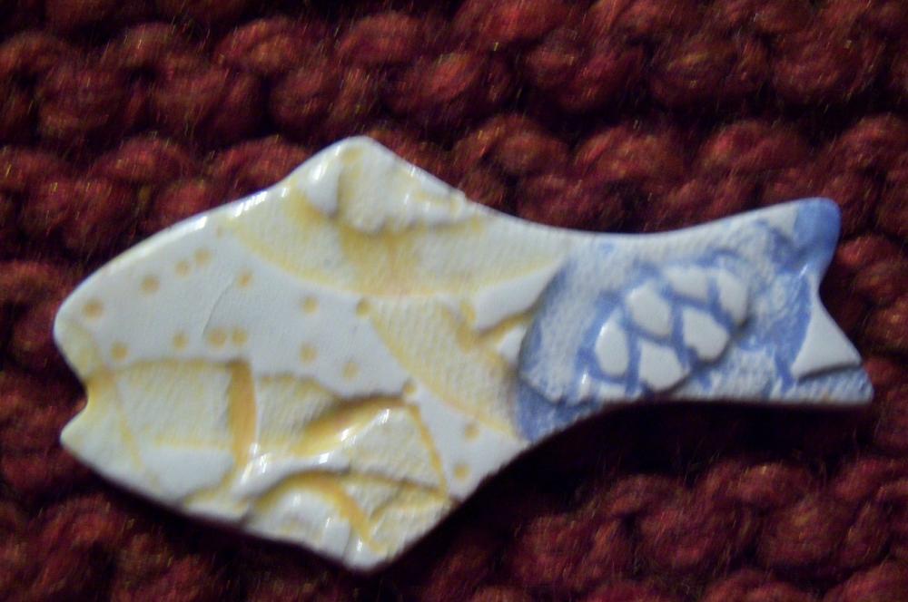 Ceramic Fish Pin